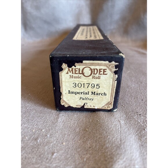 Lot of 5 MELODEE Song Rolls of Vintage Player Piano Roll in Box - Picture 9 of 12